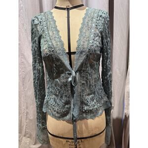 Ann Ferriday Genuine VTG Stock Stretch Lace Coco Cardigan S/M